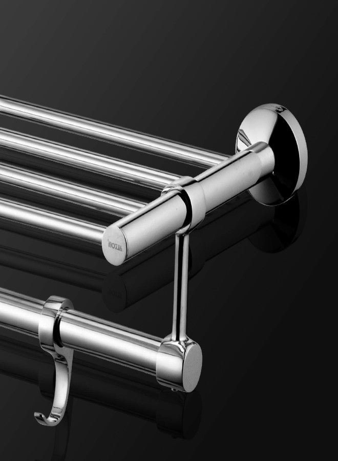 ALTON Chrome Finish Brass Towel Rack (24-Inch) - Image 5